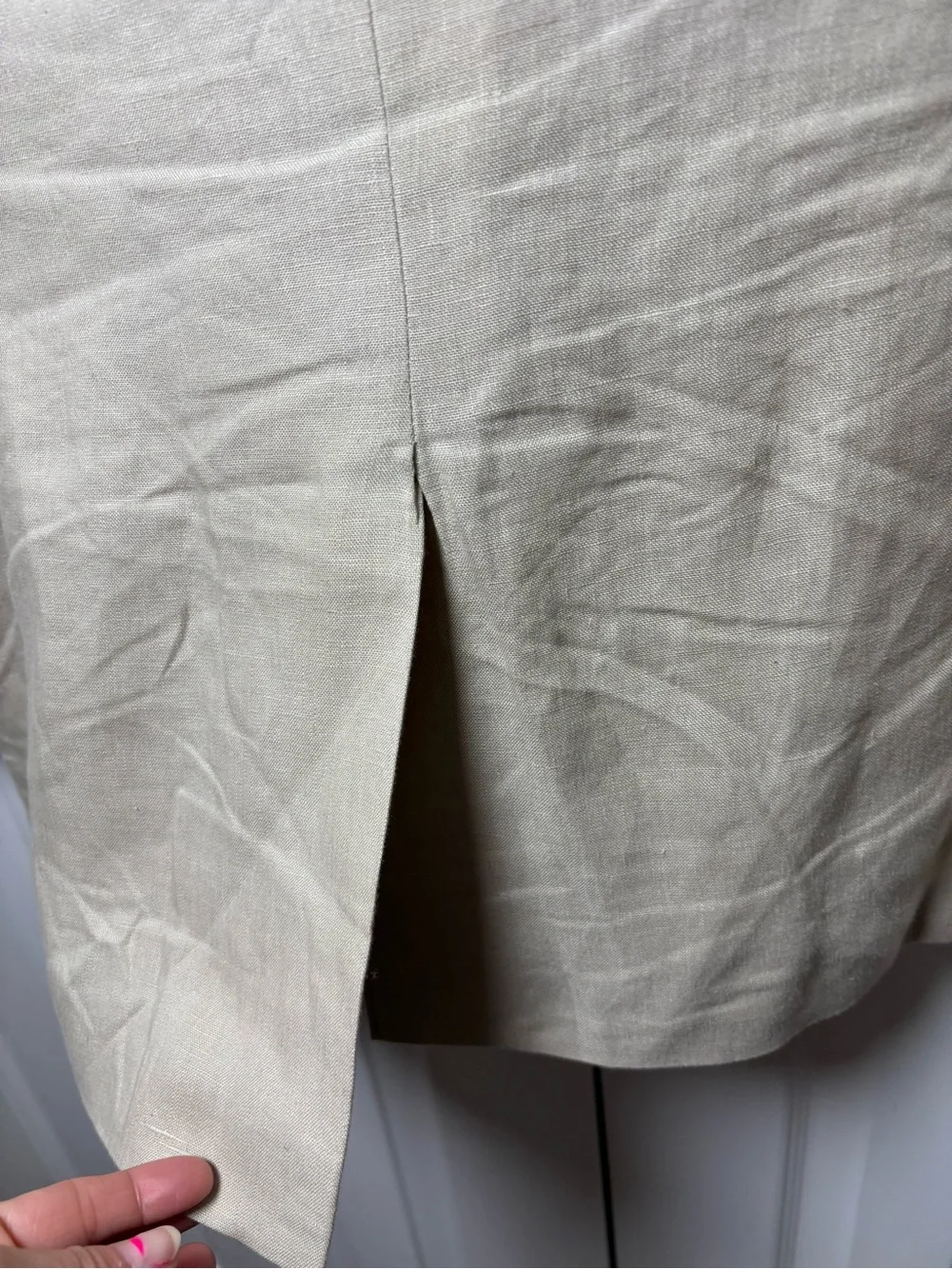 Lauren Ralph Lauren Men’s Linen Blend Sport Coat Blazer Beige Paisley Lining